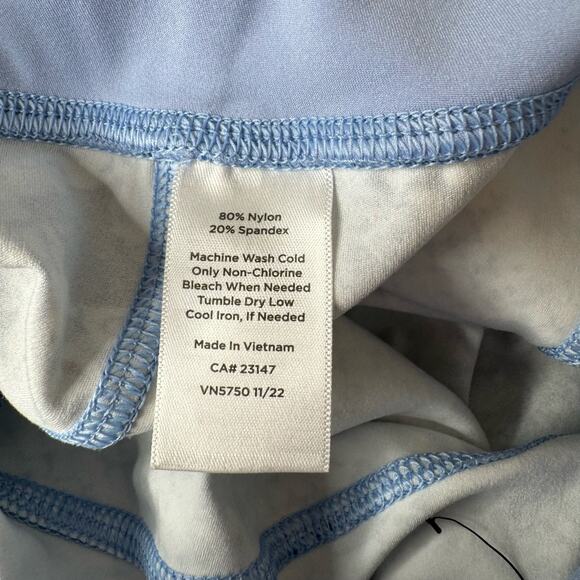 T by Talbots Womens Performance Interlock Leggings in Python Snake Blue Sz MP - Picture 8 of 13